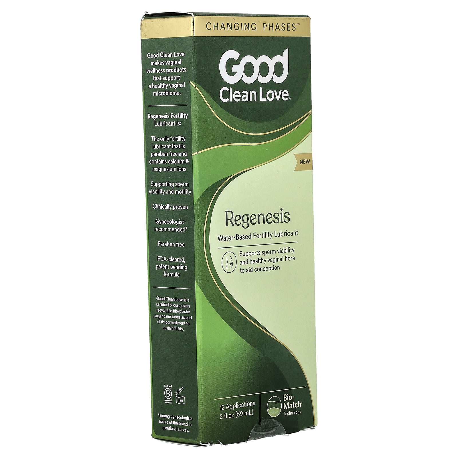 Good Clean Love, BioGenesis Fertility-Friendly Lubricant, Water-Based,  Paraben-Free, 2 oz