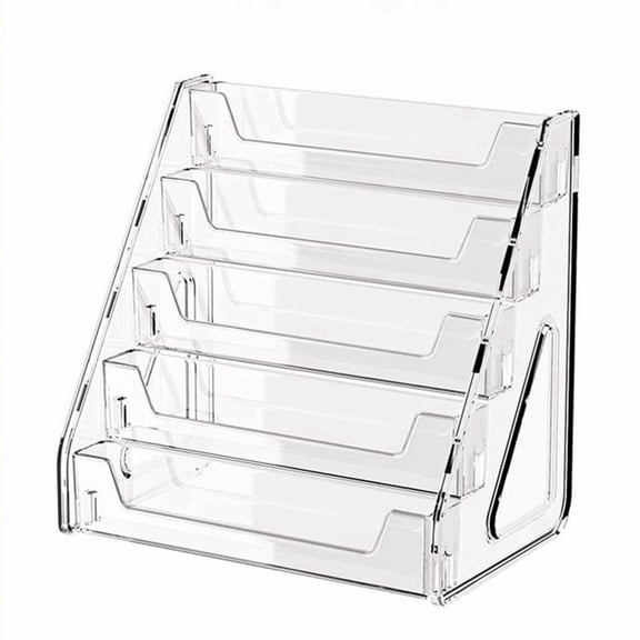 5-Layer CD Rack, Album Display Rack, Transparent Storage Rack for Tapes, Multifunctional Counter Display Rack