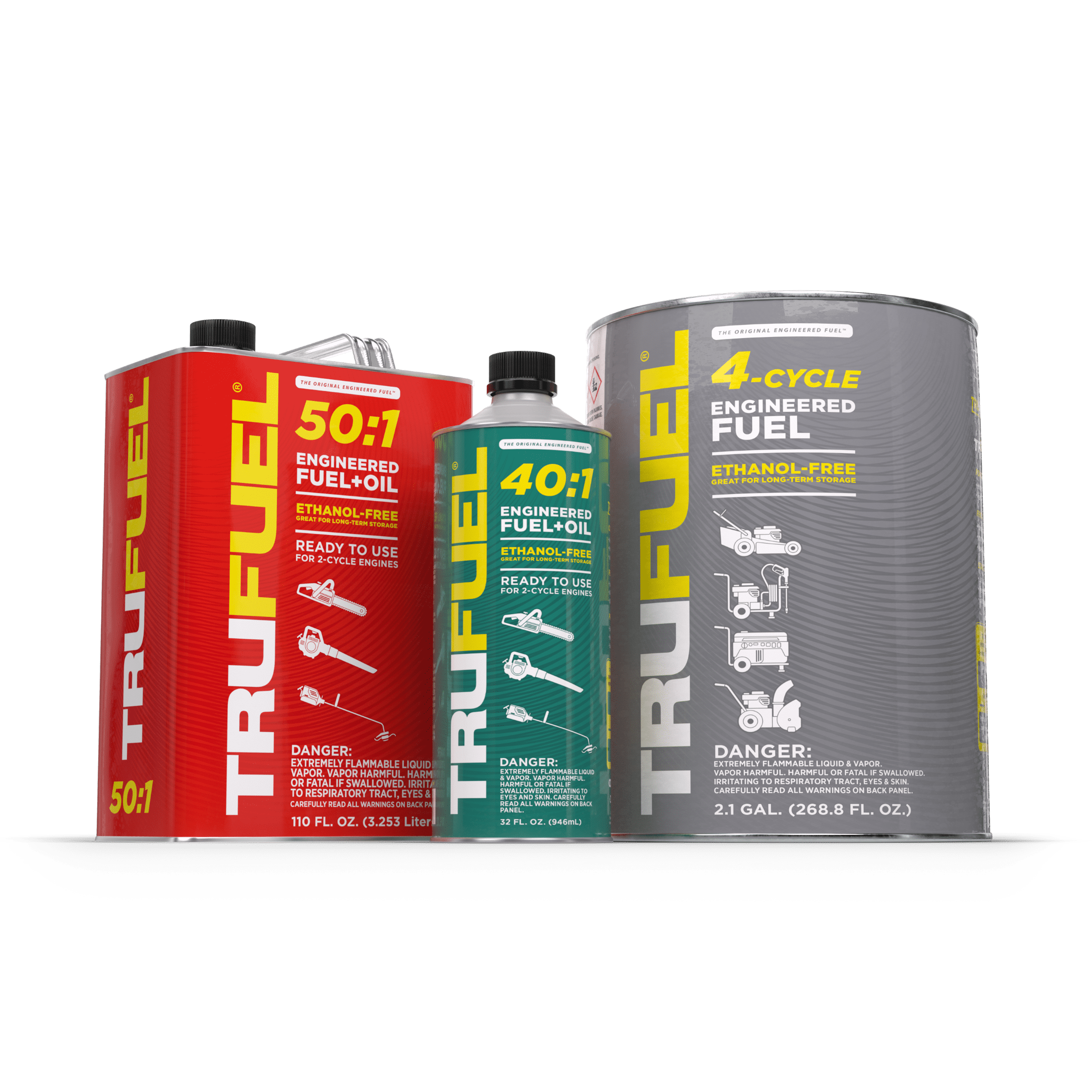 TruFuel Ethanol-Free 4-Cycle Engine Fuel with Synthetic Oil, 2.1 Gallon