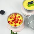 thumbnail image 4 of Raindrops 4Pcs Portable Baking Mold Plated Silver Household Pudding Cup with Non Stick Surface, 4 of 8