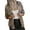 Khaki, variant on CAICJ98 Womens Coat Women Fuzzy Jacket Long Sleeve Sherpa Casual Zip Up Bomber Coat Pocket Black,M