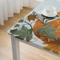 thumbnail image 4 of nygtbtfer  Happy Thanksgiving Pumpkin Truck TableclothWashable Wrinkle Free Table Cloths Cover Mat Lace for Parties Dining Room Kitchen Holiday Elastic Edge White, 4 of 7