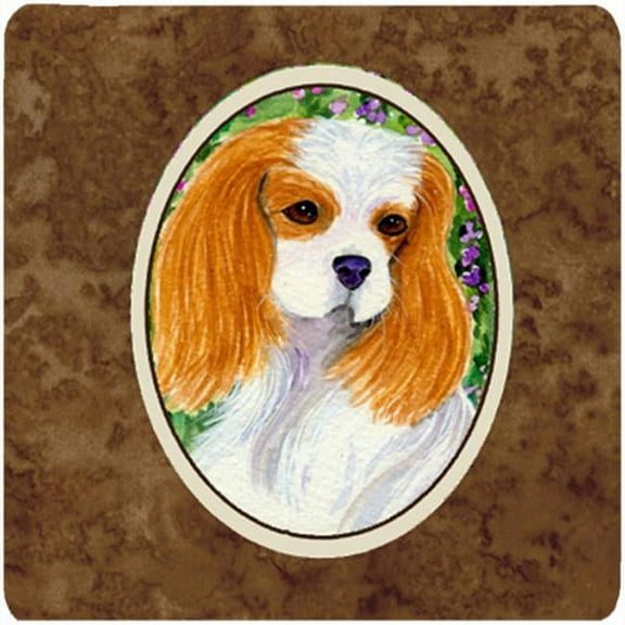 Cavalier Spaniel Foam Coasters - Set Of 4, 3.5 x 3.5 In.
