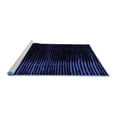 thumbnail image 2 of Ahgly Company Machine Washable Indoor Round Abstract Blue Modern Area Rugs, 4' Round, 2 of 4