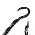 thumbnail image 3 of Colgador de almacenamiento mágico multifuncional negro de cinco agujeros, gancho americano de plástico para ahorrar espacio, giratorio de 360 ​​grados, negro, 41cm * 6,8 cm, 10 Uds. TUNC Sencillez, 3 of 5