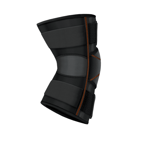 SHOCK DOCTOR Versatile Knee Wrap w/ Hinge Straps Blk L