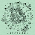 thumbnail image 2 of Girl's Lost Gods Astrology Decorative Wheel  Graphic Tee Mint Medium, 2 of 4
