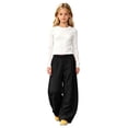 thumbnail image 3 of Oversized Baggy Sweatpants for Girls School Wide Leg Sweat Pants Elastic High Waist Fleece Joggers Trousers Teen Kids Running Casual Trendy Sweatsuits Bottom, 3 of 8
