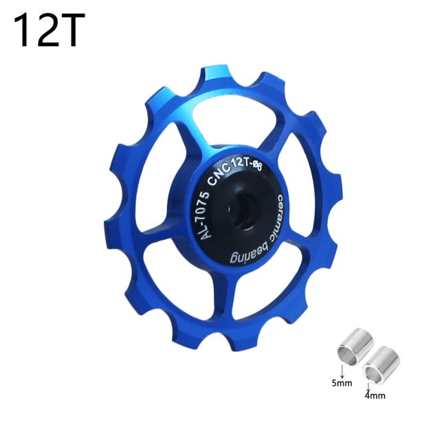 Rueda guía de dial trasero de cerámica para bicicleta de montaña, accesorios de transmisión de aleación de aluminio 11T-16T
