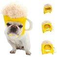thumbnail image 1 of SPRING PARK Pet Hat, Cute Cups Shape Hat Funny Cat Dog Bunny Hat Kitten Soft Outfit Beer Mug Decoration Hat Pet Costume Accessories Headwear for Halloween, 1 of 7