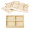 thumbnail image 4 of Thinsony Jewelry Display Tray Case Beads Holder Ladies Bangles Gemstone Stackable 4 grids 7.87x5.91x1.38 Inch 1Set, 4 of 6
