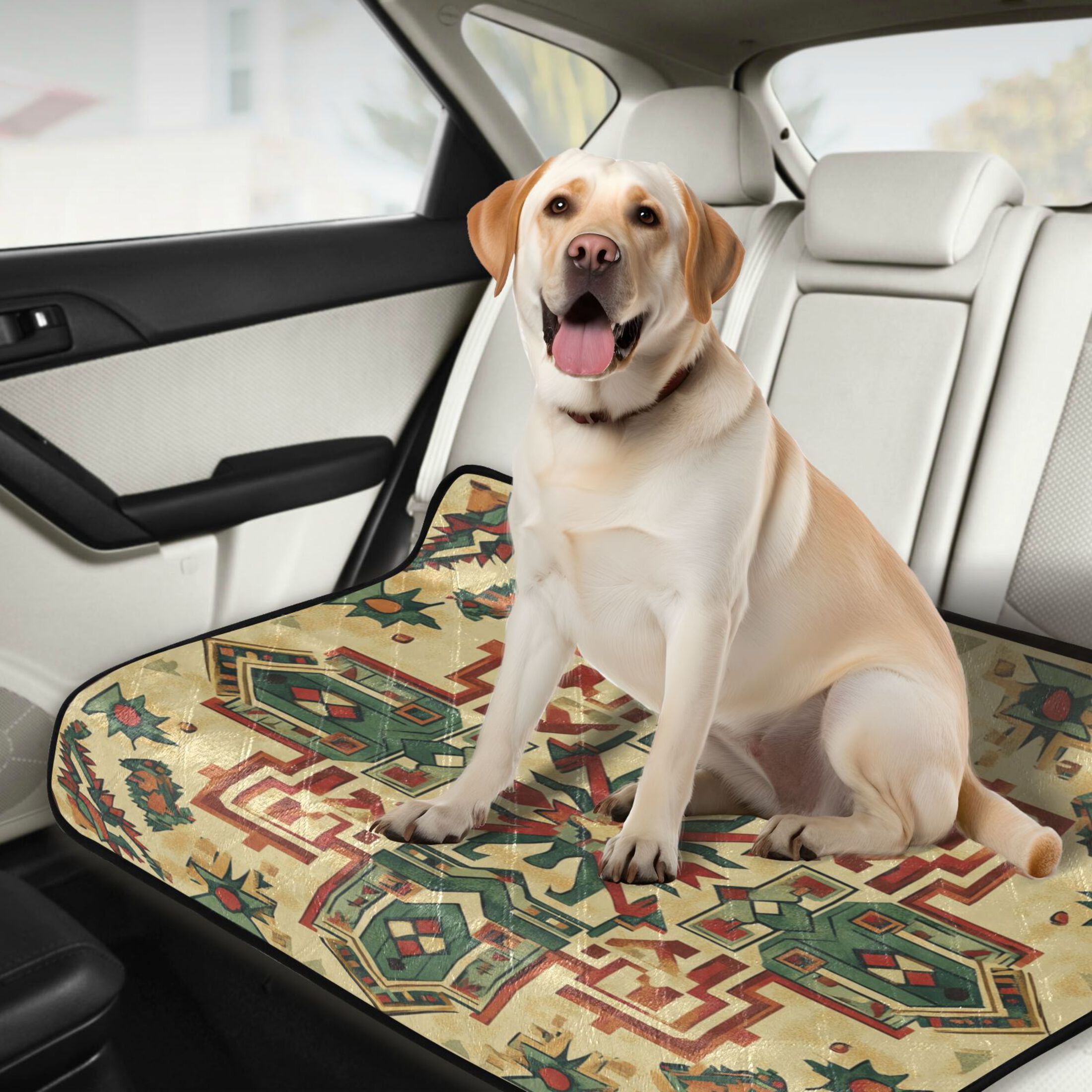 Qxltty Aztec Patterns Cat litter Pads Pet Set of 3 Diaper Mats Center Anti-leakage Layer Absorbent Soft and Comfortable