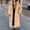 Khaki, variant on Clearance! Winter Coats for Women Clearance Medium,Women's Extended Length Ankle-length Down Jacket Loose Knee-high Hoodless Cotton-padded Jacket