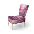 thumbnail image 3 of Designart "Magical Magenta" Pink Abstract Landscape Upholstered Accent Chair - Modern Arm Chair For Living Room, 3 of 5