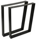 thumbnail image 2 of Juego de 2 patas de mesa de acero, 60x72 cm, rectangulares negras esquí esquí Gafas de esquí, 2 of 5