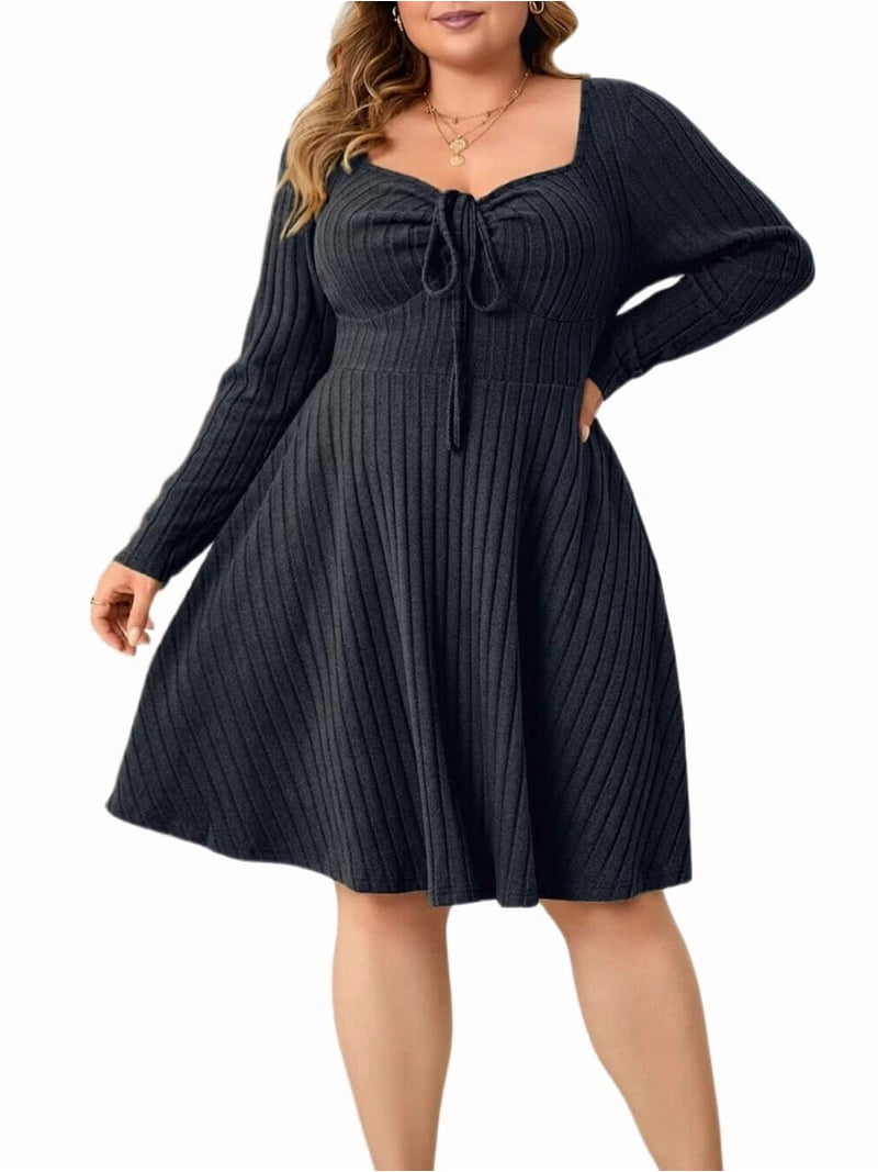 cocktail plus size sweater dress Plus Size Camille Sweater Dress