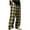 Yellow, variant on hotojiny Plaid Pajama Pants Men Fashion Wide Leg Lounge Sleep Pants Soft Drawstring Trousers with Pockets Streetwear S-3XL