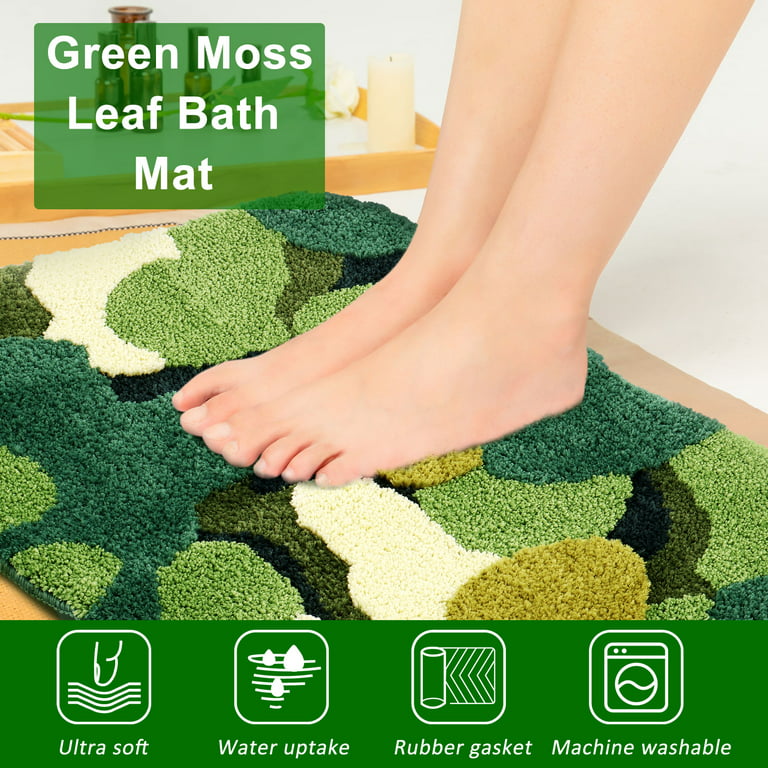 Green Mosses Doormat Mat Soft Tufted Flower Rug Living Room Bedroom Decor  Carpet Waterproof Kitchen Entrance Anti-Slip Bath Mat