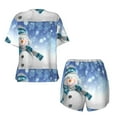 thumbnail image 5 of Xecao Christmas Snowman In The Snow print Swimsuit for women, Summer-ready, sporty style.Quick-dry fabric. Many sizes & colors., 5 of 9