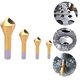 thumbnail image 1 of Broca para desbarbado de chaflán de 4 piezas, herramientas para quitar rebabas, broca para desbarbado de y metal para desbarbado de bricolaje, DYNWAVEMX Broca de corte de chaflán HSS, 1 of 8