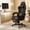 Black Leather, variant on Wismestr Gaming Chair Breathable Fabric With Pocket Spring Cushion, Ergonomic Computer Gaming Chair With Footrest for Adult and Teen