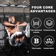 thumbnail image 4 of Hanging Ab Straps for Pull Up Bar, Abdominal Muscle Building Padded Arm Support Slings, Ab Sling Straps for Training Knee and Leg Raises, Ab Workout Equipment, 4 of 7