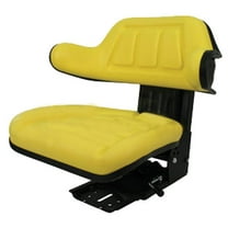 RAParts W333Yl Full-Suspension Yellow Seat Fits John Deere Tractor Models