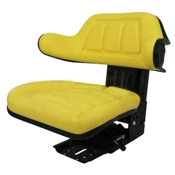 RAParts W333Yl Full-Suspension Yellow Seat Fits John Deere Tractor Models