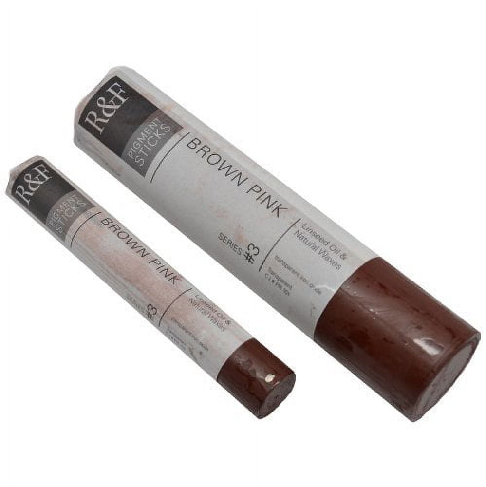R&F Handmade Paints Pigment Stick, 38ml, Brown Pink