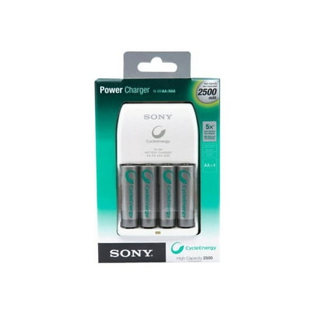 Sony BC-G34HLD4EN - 7 hr battery charger - (for 4xAA/AAA) 4 x AA type