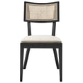 thumbnail image 6 of Modway Caledonia 19" Woven Back Farmhouse Wood Dining Side Chair in Black/Beige, 6 of 9