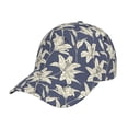 thumbnail image 6 of Lsque Lilies Flowers Baseball Cap Trucker Low Profile Hat Golf Dad Hat Adjustable Original Classic Unconstructed Plain Cap Men Women, 6 of 9