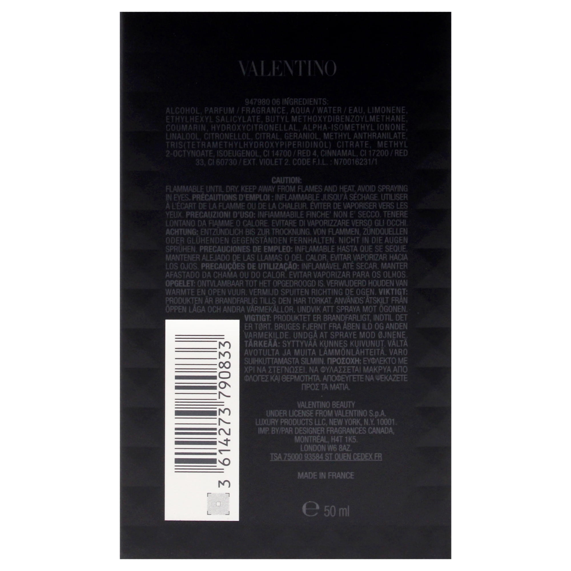 Valentino Uomo Born In Roma Intense , 1.7 oz EDP Spray