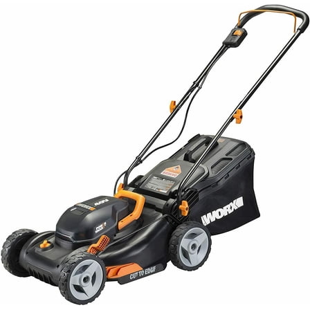 Restored Worx WG743 40V Power Share 4.0Ah 16" Cordless Lawn Mower (Battery & Charger Included) (Refurbished)