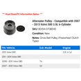 thumbnail image 2 of Alternator Pulley - Compatible with 2007 - 2015 Volvo S80 3.0L 6-Cylinder 2008 2009 2010 2011 2012 2013 2014, 2 of 2