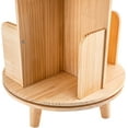 thumbnail image 6 of SHZICMY Wood 2 Tier Floor Standing 360 Rotating Bookshelf for Bedroom Living Room Office, 6 of 10