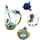 thumbnail image 5 of Dos tazas de cristal sin plomo hechas a mano con forma de mariposa y rosa azul, elegantes, no tóxicas, versátiles para bebidas multiusos, juego de regalo ideal para ocasiones memorables, 5 of 8