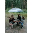 Stansport Folding Picnic Table with Umbrella, Aluminum Frame, Multiple