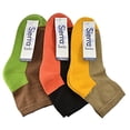 thumbnail image 6 of Sierra Socks Women's Cushioned Athletic Cotton Quarter Socks (Black/Shitake/Tan, Shoe Size: 4-10), 6 of 10