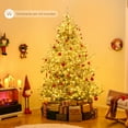 thumbnail image 2 of Costway 8 FT Artificial Christmas Tree with 1470 Flocked Branch Tips, 580 Warm White LED Lights, 2 of 10
