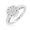 1 Carat 14K Rose Gold, variant on 1 Carat t.w. LAB GROWN Round Diamond Halo Ring (E-F Color VS2-SI1 Clarity) Platinum Size-9