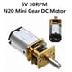 thumbnail image 5 of 10 Pcs 30 rpm N20 Speed Gear Motor DC 6v Reduction Gear Motors with Metal Gearbox Wheel, 5 of 5