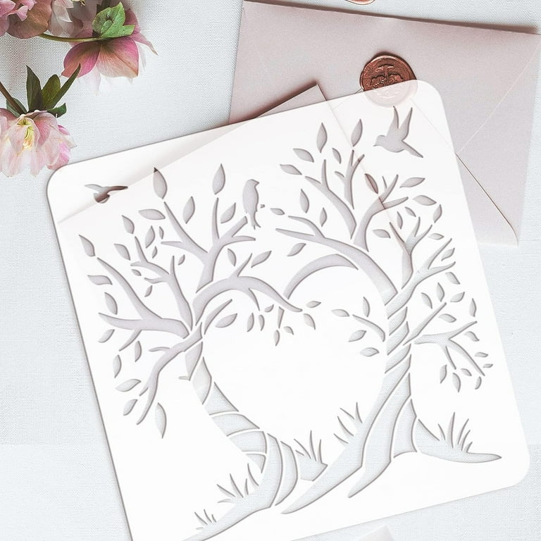 love-tree-painting-stencil-11-8x11-8inch-reusable-two-trees-drawing-template-for-decoration-life-tree-stencil-tree-of-life-spring-nature-plant-stencil-for-wall-wood-furniture-painting-walmart-com