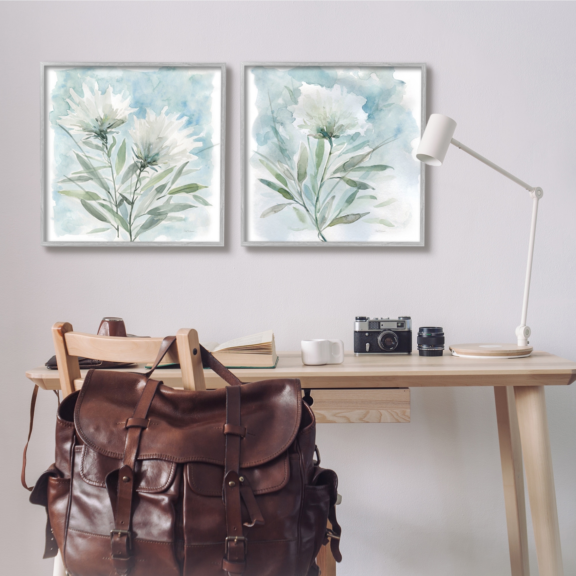Stupell Industries Soft Spring Flower Still Life White Watercolor Florals, 24 x 24, Design by Carol Robinson