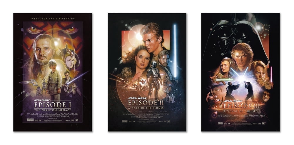 STAR WARS: EPISODE I-VI - 6 PIECE MOVIE POSTER SET (REGULARS 1