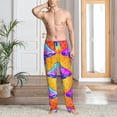 thumbnail image 6 of Lsque Magic Mushrooms Print Men's Pajama Pants, Lounge Pant - Comfortable Home Wear,Elastic Waistband, Stylish Design-Large, 6 of 9