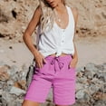 thumbnail image 4 of frariair ​Women's Breathable Five-Inch Inseam Shorts With Comfort Stretch Waistband And Casual Boho Style Details​ Hot Pink, 4 of 9