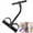 Black, variant on Foot Resistance Bands with Handles, Adjustable 4-Tube Pedal Ankle Puller for Leg, Arm, Core Home Workouts