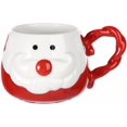 thumbnail image 6 of Christmas Ceramic Mug with Lid Santa Claus Coffee Mug Cartoon Xmas Tea Cup Christmas Gift Holiday Party Supplies 370 ML, 6 of 14