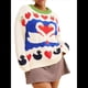 thumbnail image 1 of Suéter Tipo Túnica con Estampado de Cisne para Mujer, Cuello Redondo, Larga, Informal, Holgado, de Punto, para Otoño S, 1 of 10